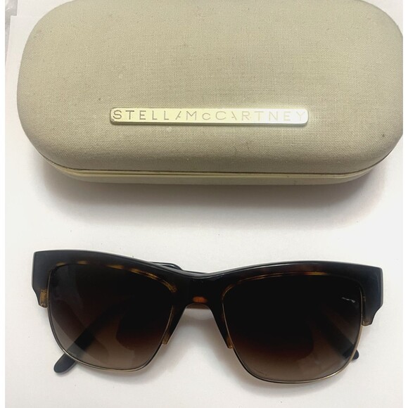 STELLA MCCARTNEY SM 4044 2063/13 Dark Tortoise Oversized Sunglasses 145mm Italy main image 12